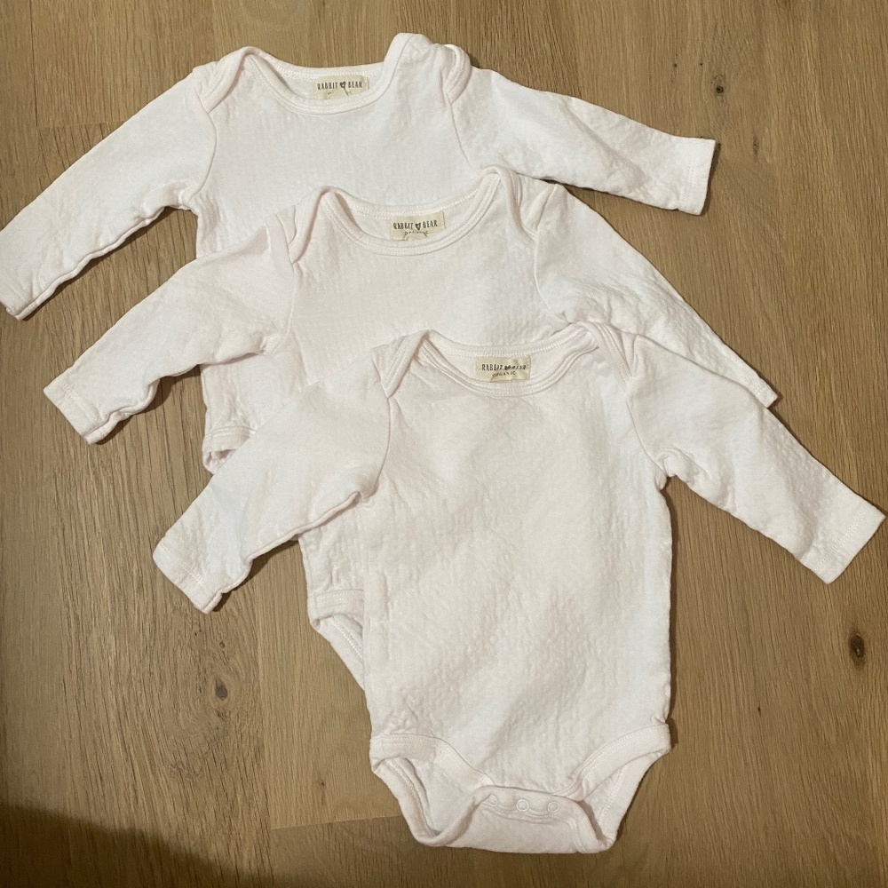 3 Light Pink Long Sleeve 3-6M